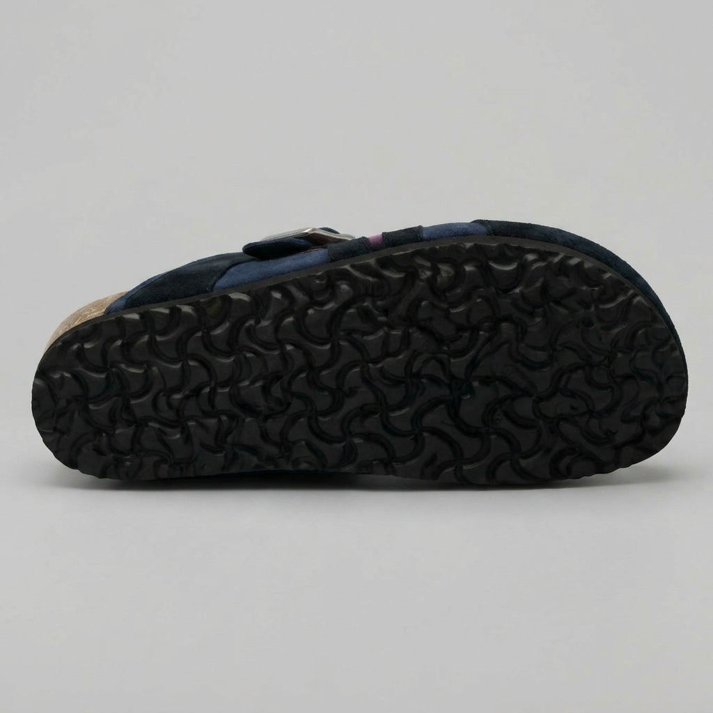 Sabots Femme en Daim – Motif Vagues