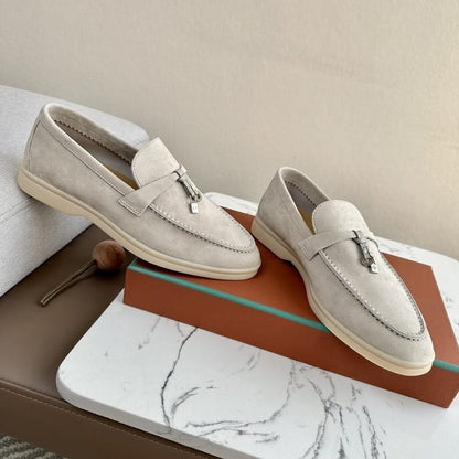 Mocassins Femme en Daim – biege