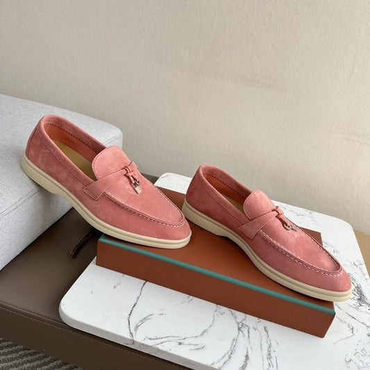 Mocassins Femme en Daim –rose