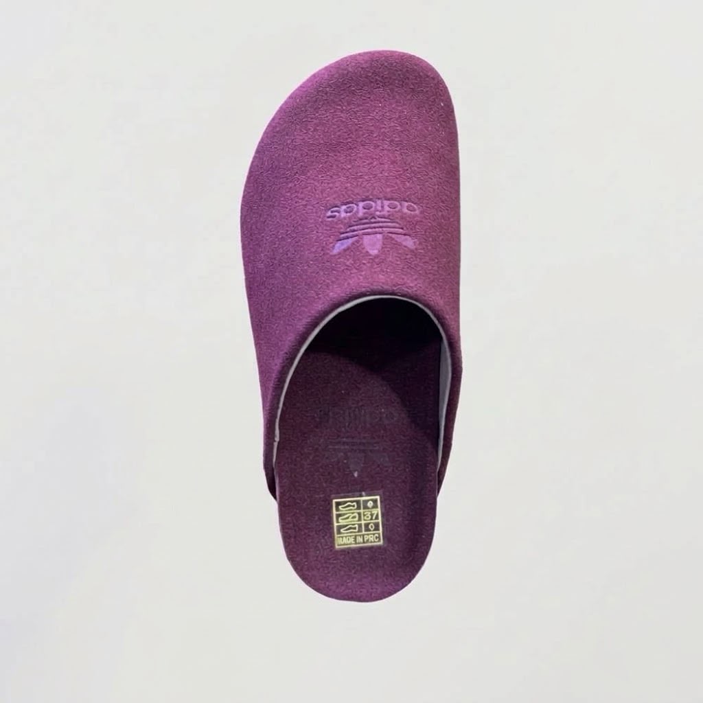 Sabot Femme en Daim – Violet, Semelle Liège